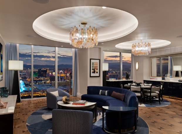 Strip view Fleur de Lis Imperial Suite