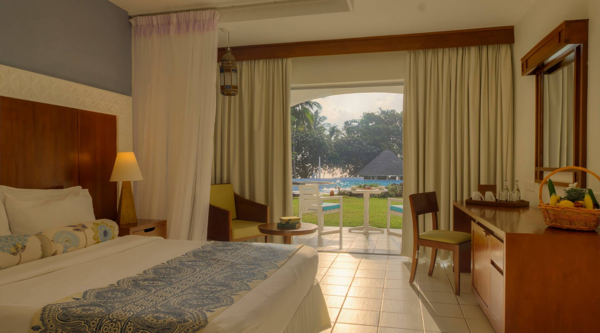 Pool side rooms